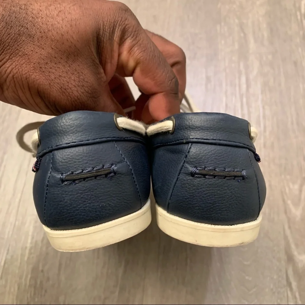 Tommy Hilfiger Navy Nubuck Douglas Boat Shoes Youth‎ Boy’s Size 1​